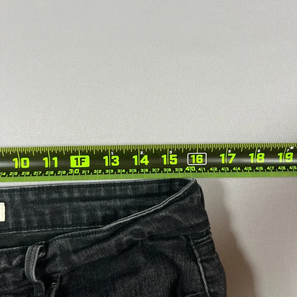 Levi Strauss Signature Skinny Jeans Womens 16M Black Cotton Stretch High Rise